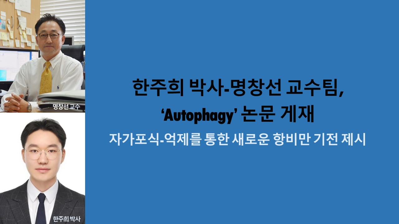 명창선 교수팀, ‘Autophagy’ 논문 게재 사진