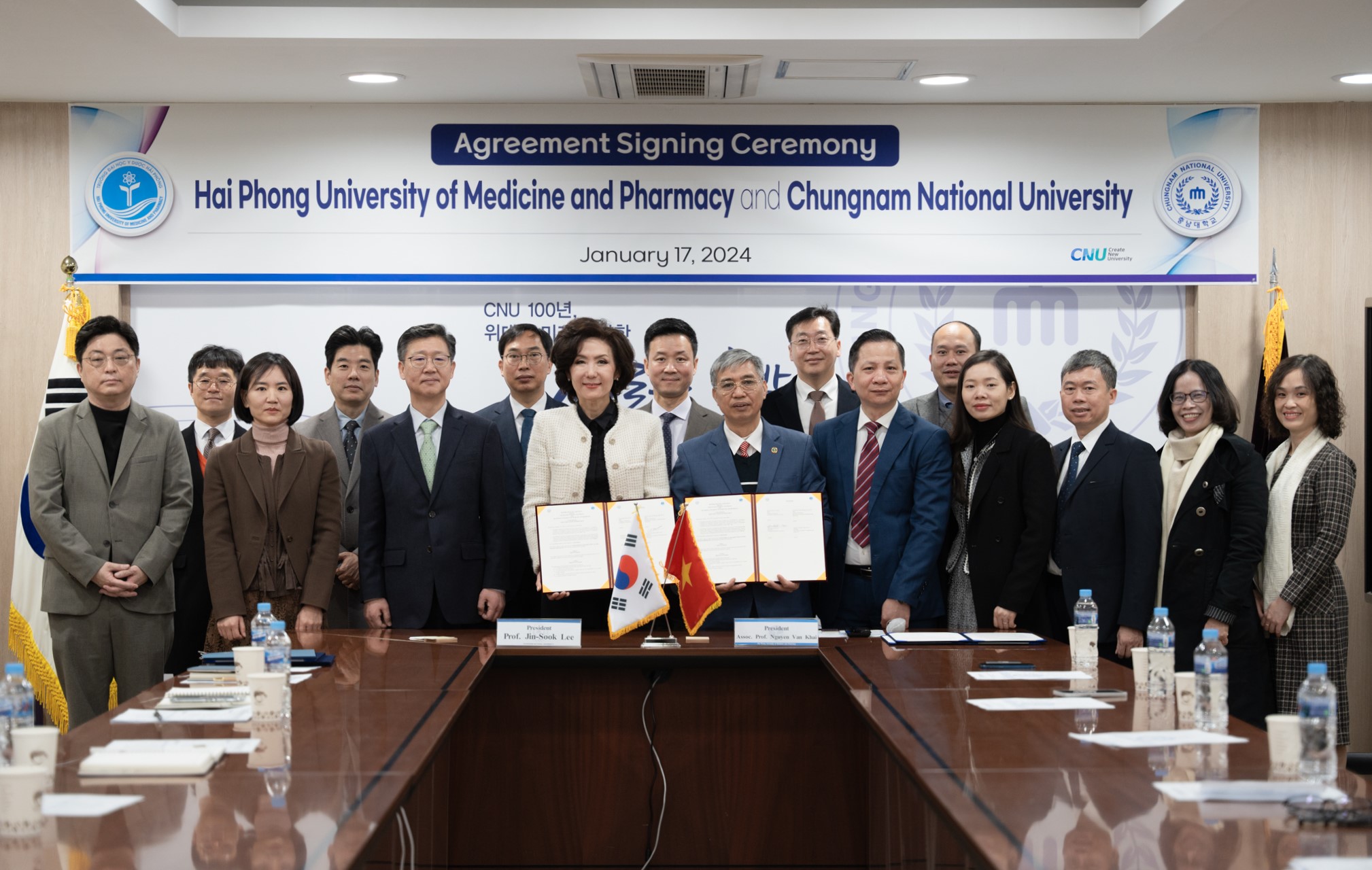 충남대-하이퐁의약학대학, 글로벌 오픈캠퍼스 MOA 체결 사진